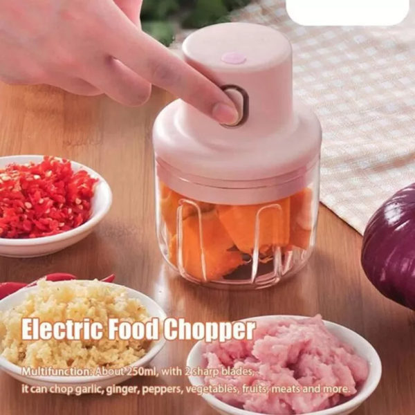 Wireless Electric Chopper – Rechargeable, Fast & Effortless Food Prep Tool