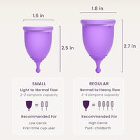 Reusable Menstrual Cup – Small & Regular Sizes – Eco-Friendly, Comfortable, Safe