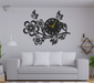 🕰️ 3D Wooden Flower Wall Clock – Elegant Wall Art for Home Decor