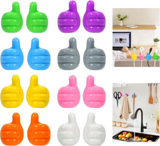 Organize Smarter with Silicon Finger Hooks – Cute, Strong & Space-Saving Solution for Cables, Keys & More!
