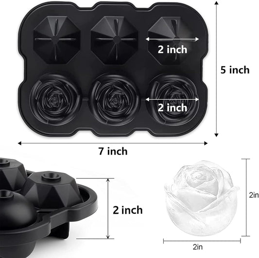 Create Beautiful Moments with the Flower Ice Cube Tray – Premium Silicone Mold for Drinks, Parties & Home Decor!