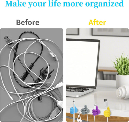 Organize Smarter with Silicon Finger Hooks – Cute, Strong & Space-Saving Solution for Cables, Keys & More!