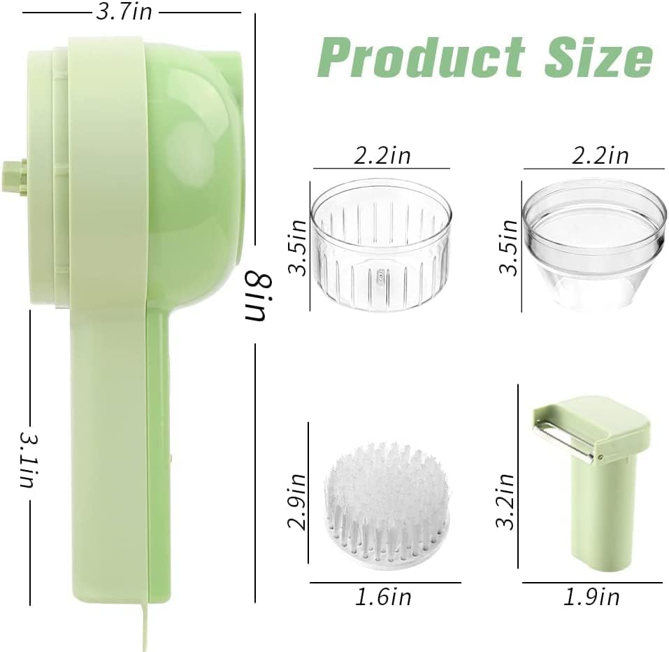 Revolutionize Your Kitchen with the Electric Vegetable Cutter Set – Chop, Slice & Blend in Seconds!