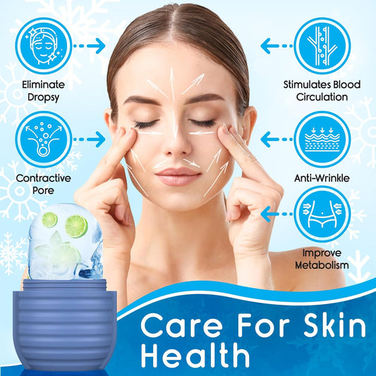 ❄️ Glow Instantly with the Face Ice Roller – Silicone Beauty Tool for Pore Tightening, Puffiness Relief & Radiant Skin!