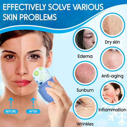 ❄️ Glow Instantly with the Face Ice Roller – Silicone Beauty Tool for Pore Tightening, Puffiness Relief & Radiant Skin!