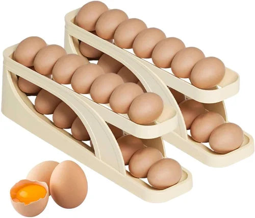 🥚 Keep Your Eggs Fresh & Organized – Premium Egg Organizer Tray for Fridge & Kitchen Storage!