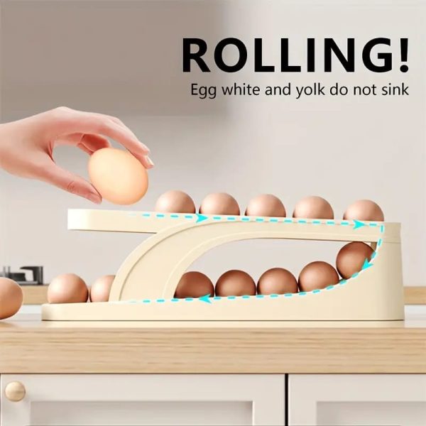🥚 Keep Your Eggs Fresh & Organized – Premium Egg Organizer Tray for Fridge & Kitchen Storage!