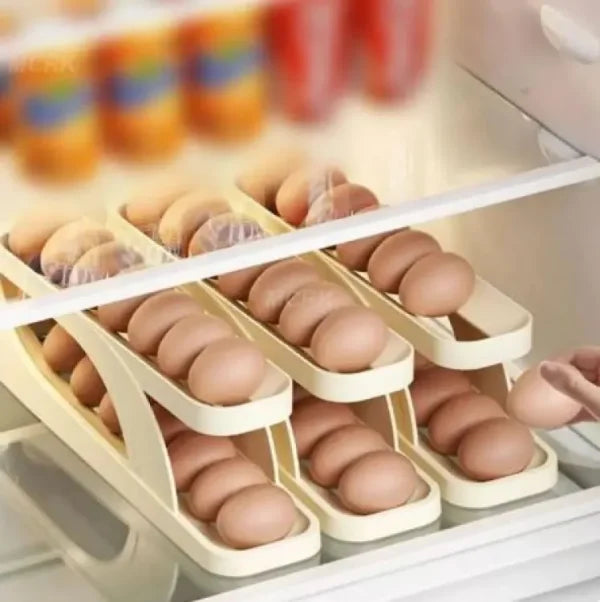 🥚 Keep Your Eggs Fresh & Organized – Premium Egg Organizer Tray for Fridge & Kitchen Storage!
