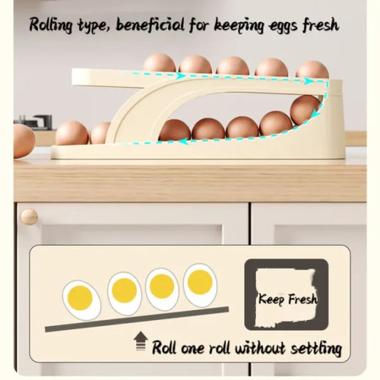 🥚 Keep Your Eggs Fresh & Organized – Premium Egg Organizer Tray for Fridge & Kitchen Storage!
