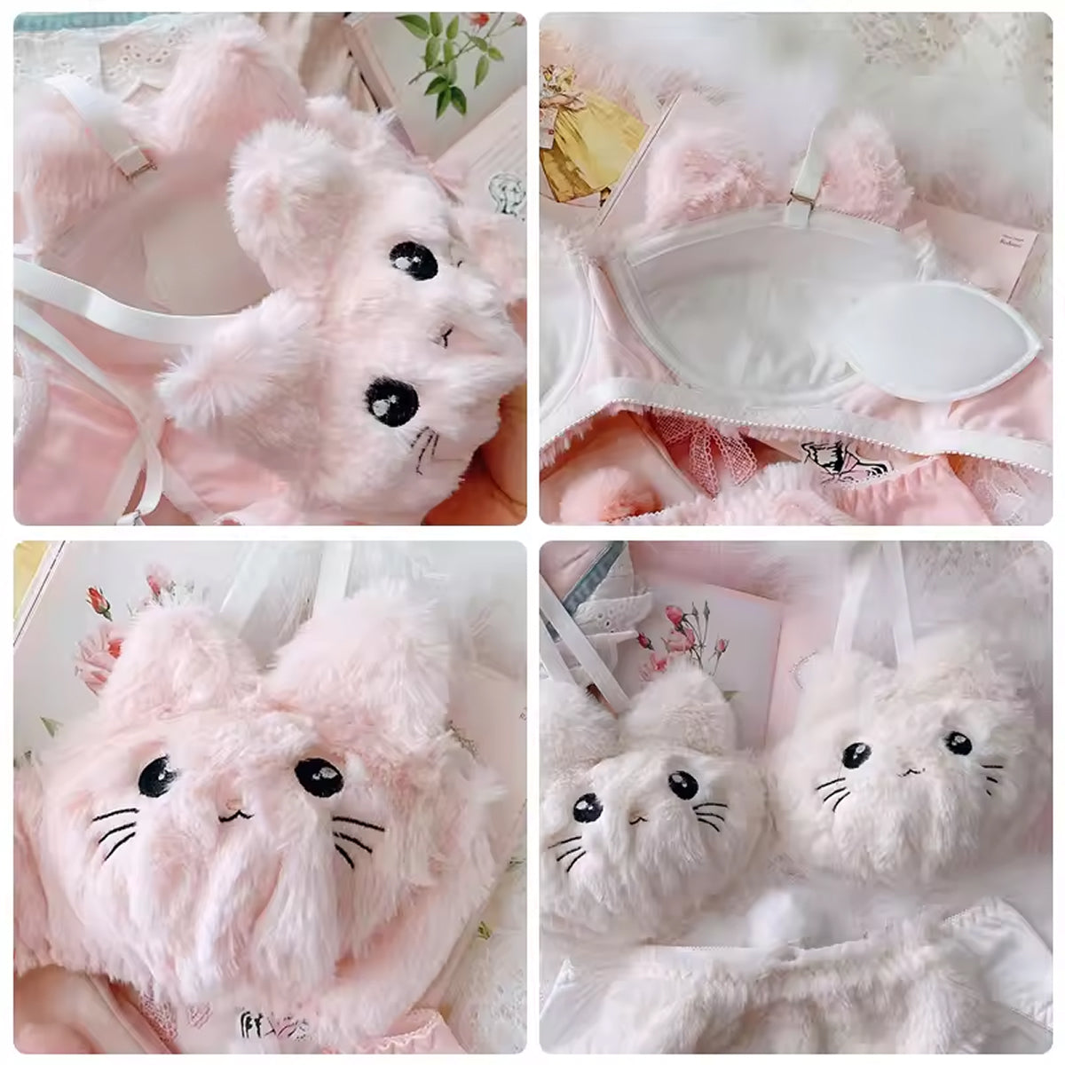 Cute Cat Bra Set – Perfect Comfort & Playful Style