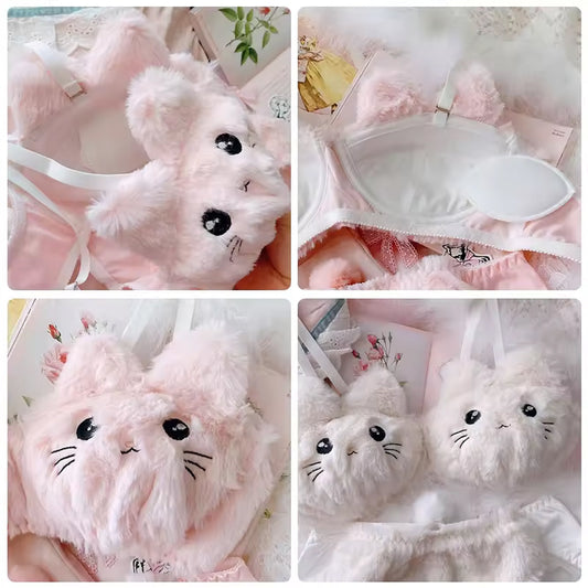 Cute Cat Bra Set – Perfect Comfort & Playful Style