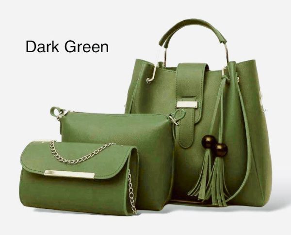 👜 Elegant 3-in-1 Soft Leather Handbag Set – Stylish & Spacious New Collection for Every Occasion!